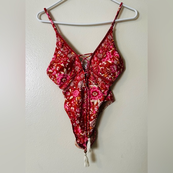 Spell & The Gypsy Collective Flame Babushka Swimsuit One Piece M - Picture 2 of 5